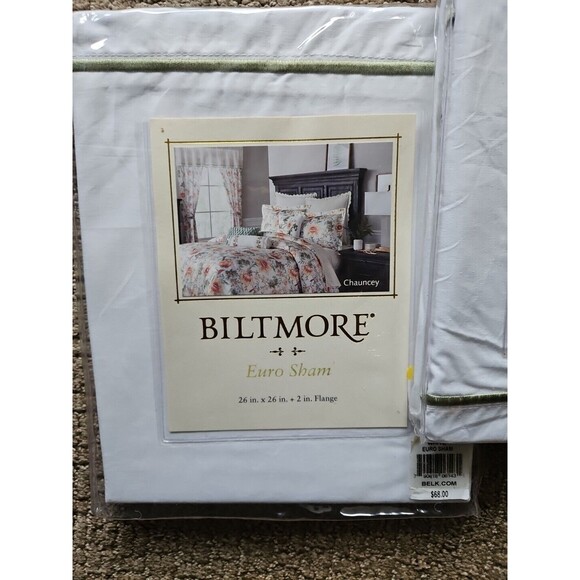 BILTMORE EURO Chauncey SHAM (1) 100% COTTON  NIP - Picture 1 of 4